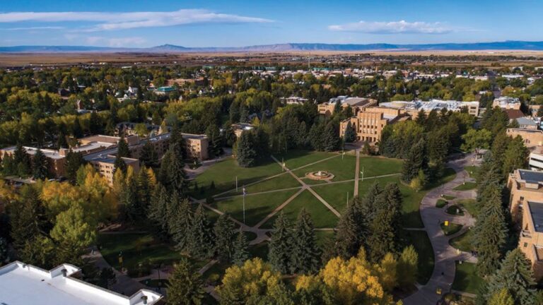 University of Wyoming aerial view.